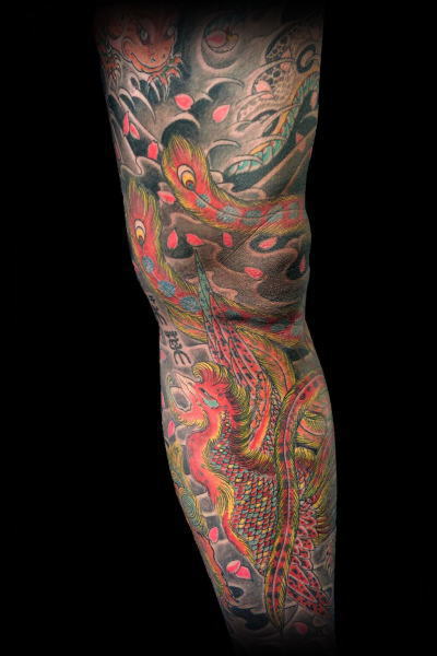 Done by Judy Parker San Diego / Arm rabbit tattoo- At Fenix Tattoo