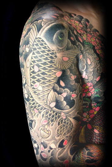 Tatuagens Japonesas Koi Carpa 